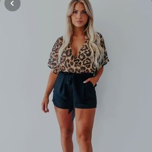 Leopard Print Romper